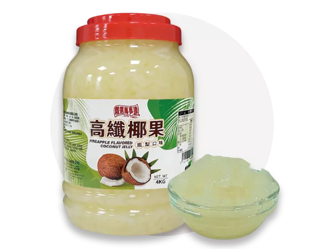 Pineapple Flavored High-Coconut Jelly