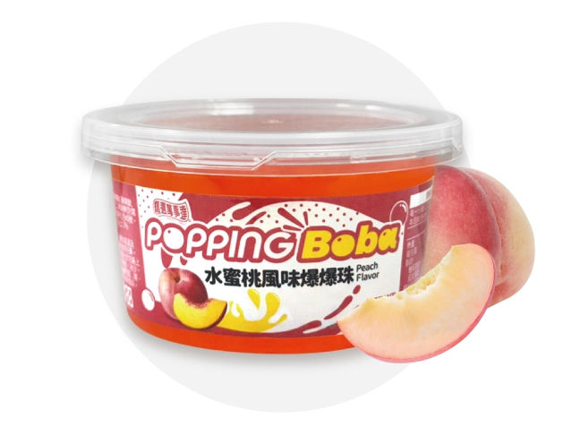 Peach Popping Boba